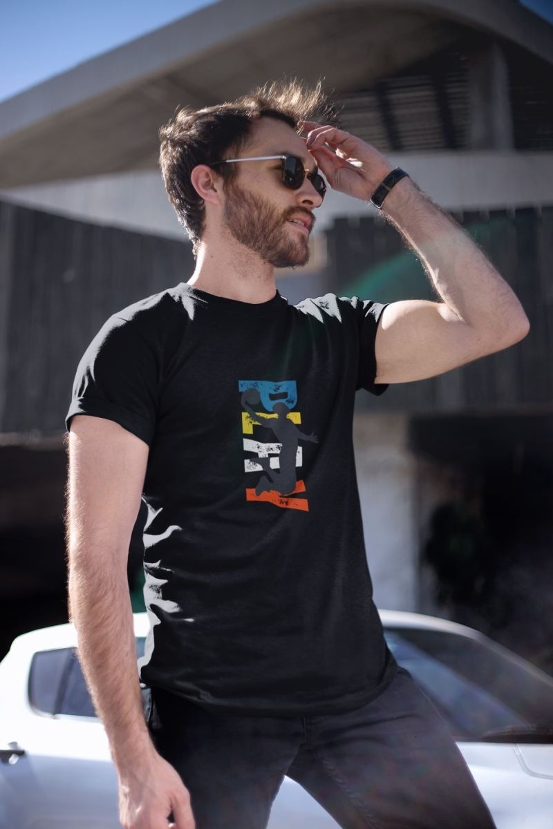 Fantastik Store Erkek Özel Baskılı Modern Fit %100 Pamuk Bisiklet Yaka T-Shirt görsel 4