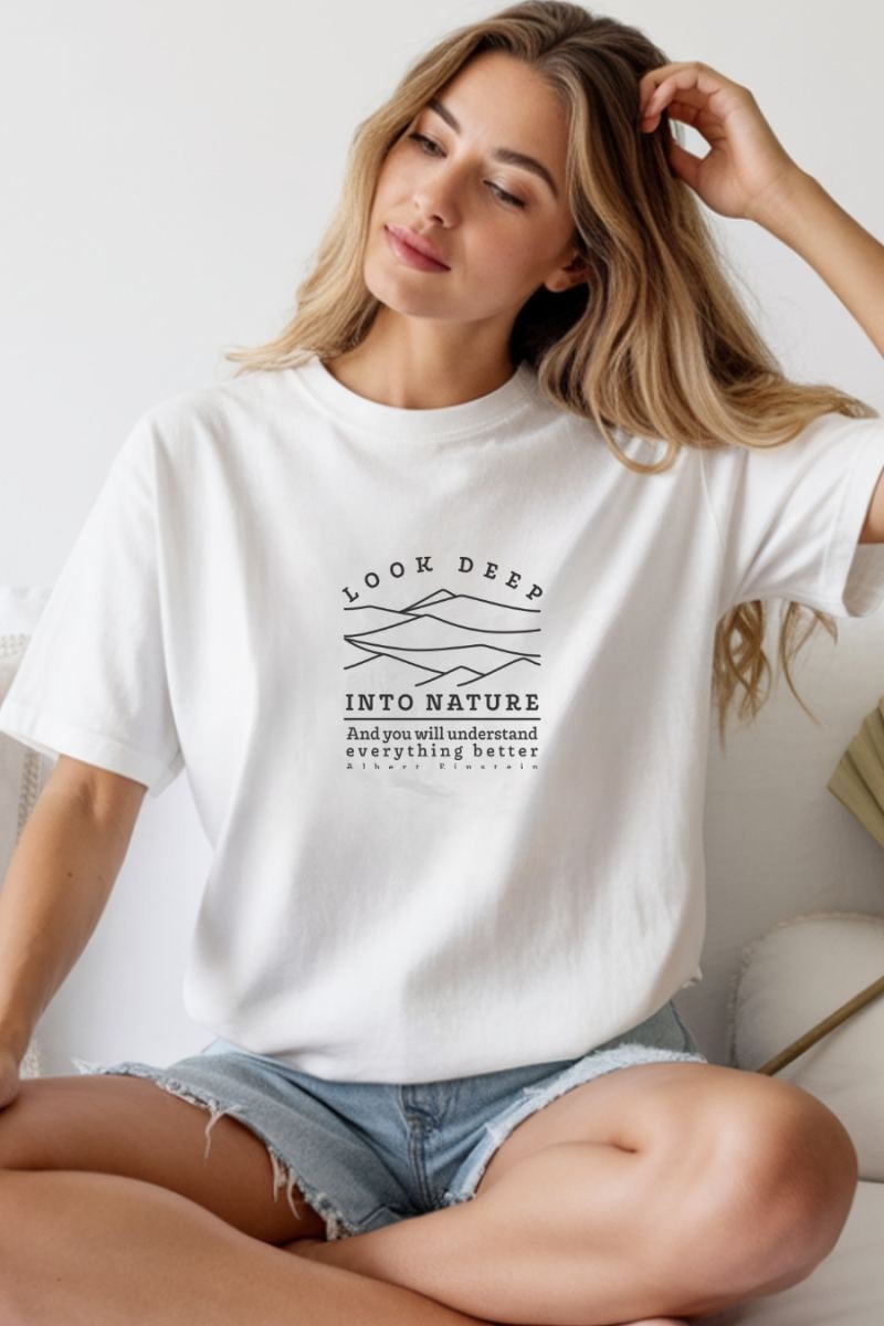 Fantastik Store Unisex Oversize 24/1 Penye Dtf Baskılı Tişört - DTF244 görsel 3