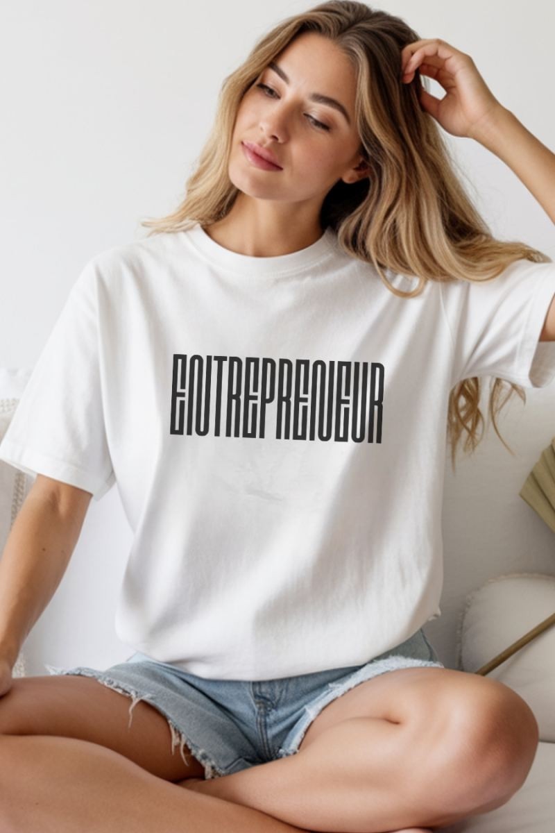 Fantastik Store Unisex Oversize 24/1 Penye Dtf Baskılı Tişört - DTF232 görsel 3