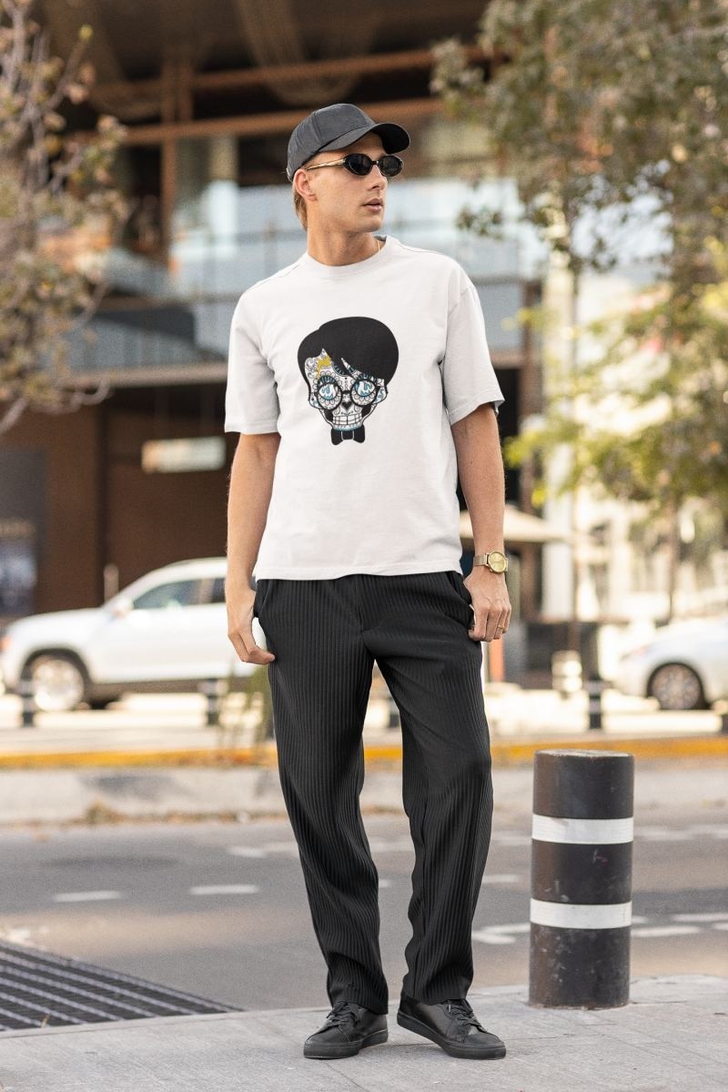 Fantastik Store Unisex Erkek/kadın Özel Baskılı Modern Fit %100 Pamuk Bisiklet Yaka T-Shirt görsel 4