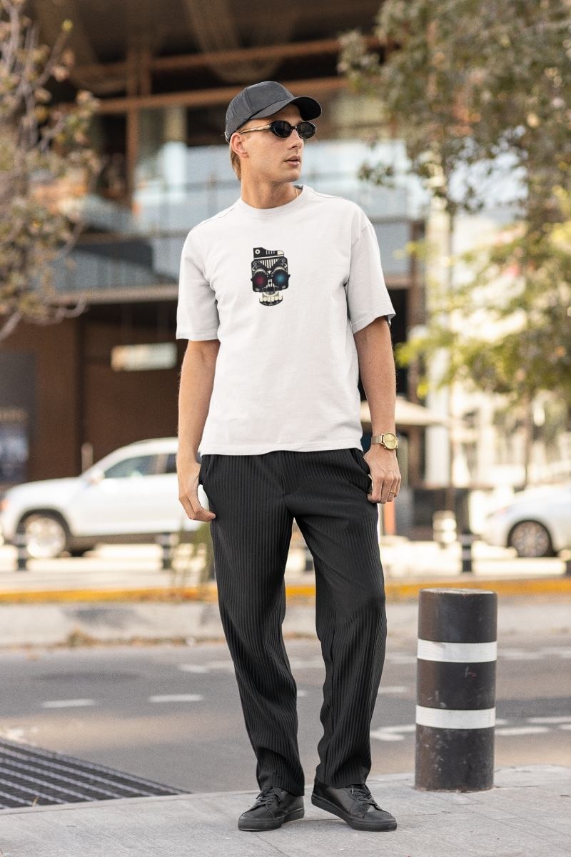Fantastik Store Erkek Özel Baskılı Modern Fit %100 Pamuk Bisiklet Yaka T-Shirt görsel 4