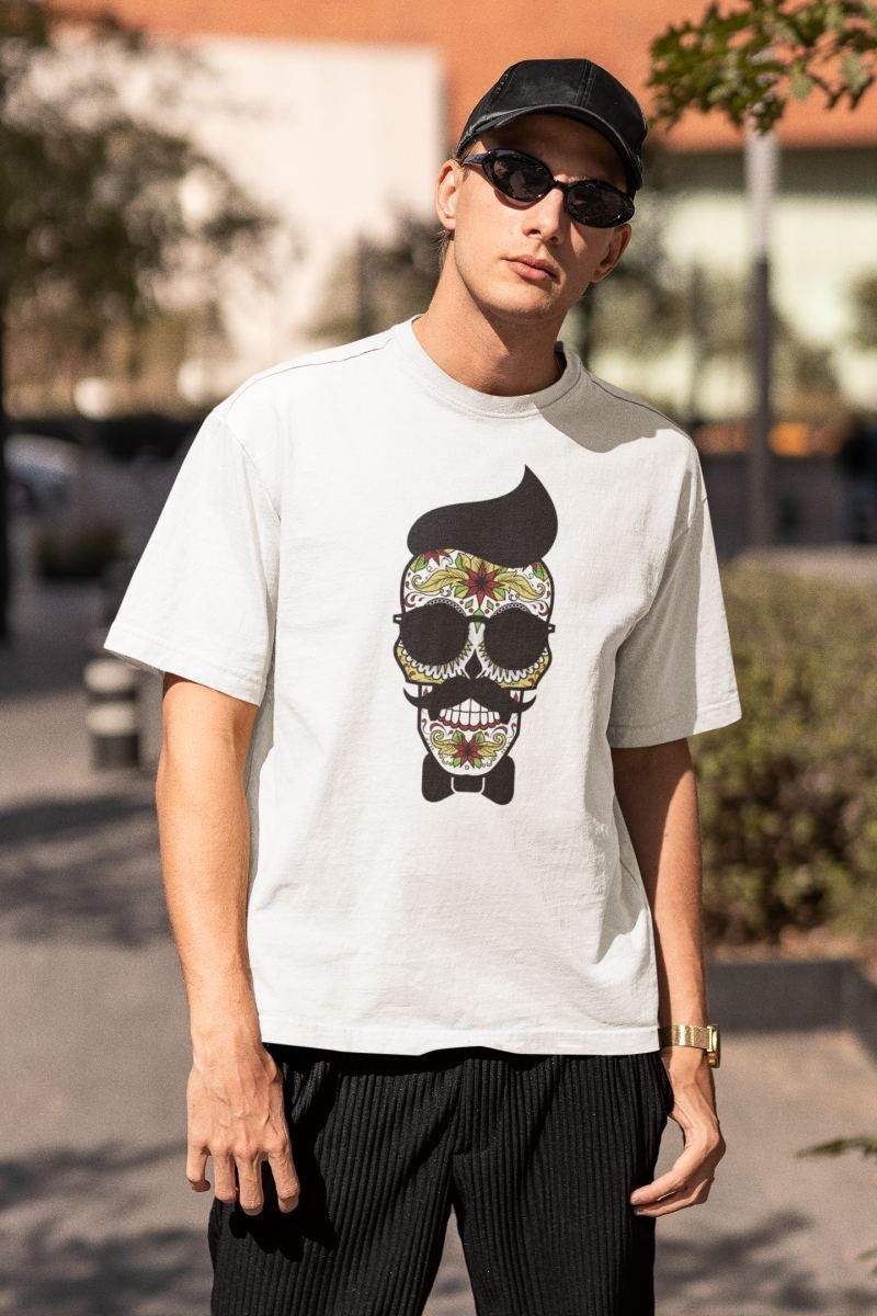 Fantastik Store Erkek Özel Baskılı Modern Fit %100 Pamuk Bisiklet Yaka T-Shirt