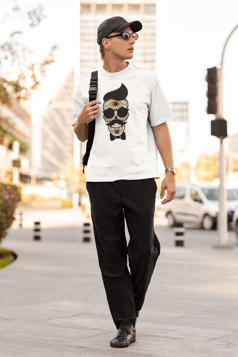 Fantastik Store Erkek Özel Baskılı Modern Fit %100 Pamuk Bisiklet Yaka T-Shirt görsel 2