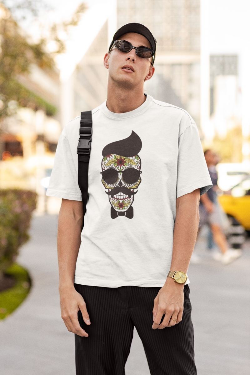 Fantastik Store Erkek Özel Baskılı Modern Fit %100 Pamuk Bisiklet Yaka T-Shirt görsel 3