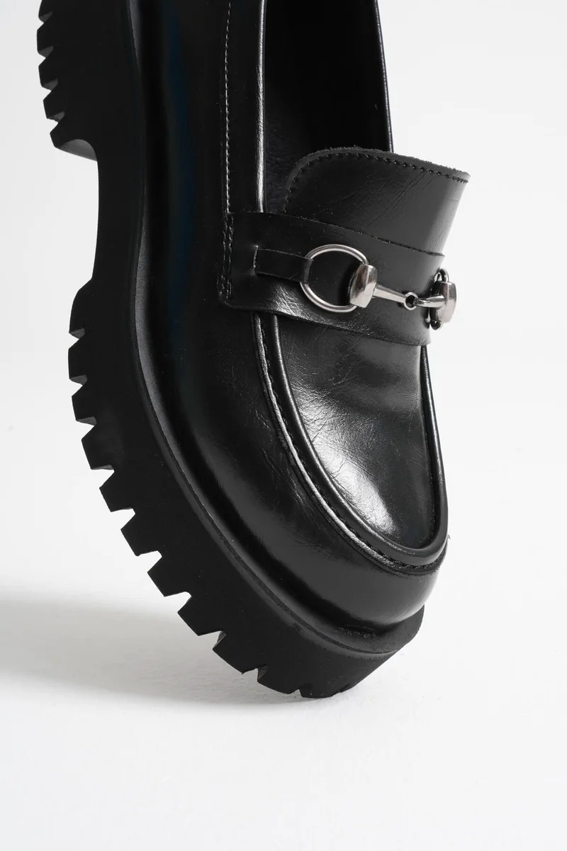 Fantastik Store Toka Detaylı Siyah Günlük Loafer Ayakkabı TR10MS04A görsel 6