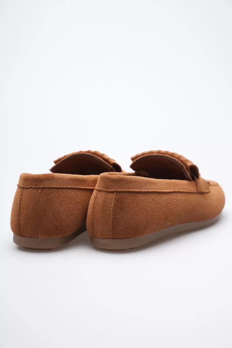Fantastik Store Kadın Taba Süet Günlük Ayakkabı TR19MS03D görsel 4