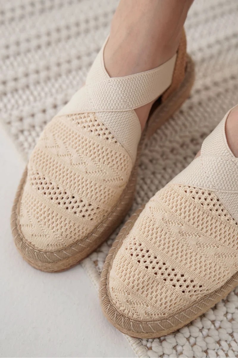 Fantastik Store Kadın Bej Espadril Ayakkabı TR19MY01C görsel 7