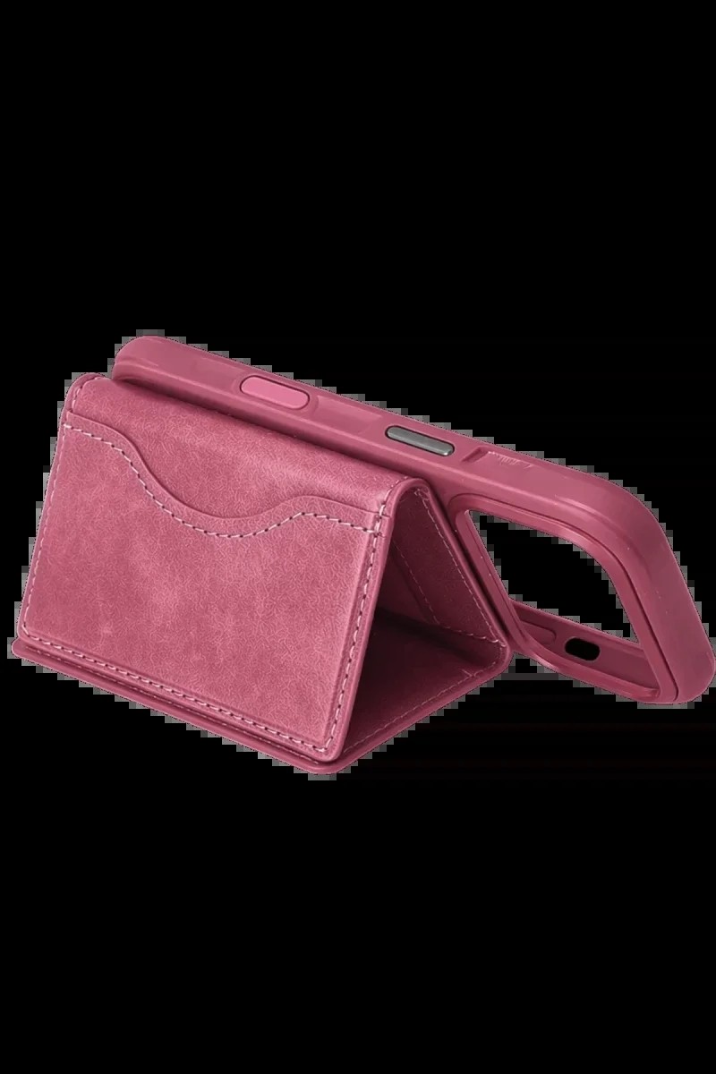 Joko Tema Magsafe Deri Kartlık - Pembe görsel 2