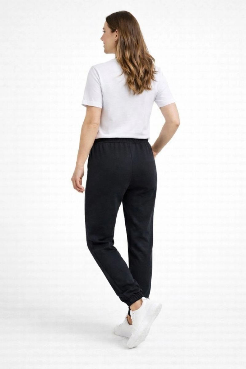 Kadın Jogger Eşofman Altı , Cepli, Paça Lastilkl ,spor Pantolon - Siyah görsel 5