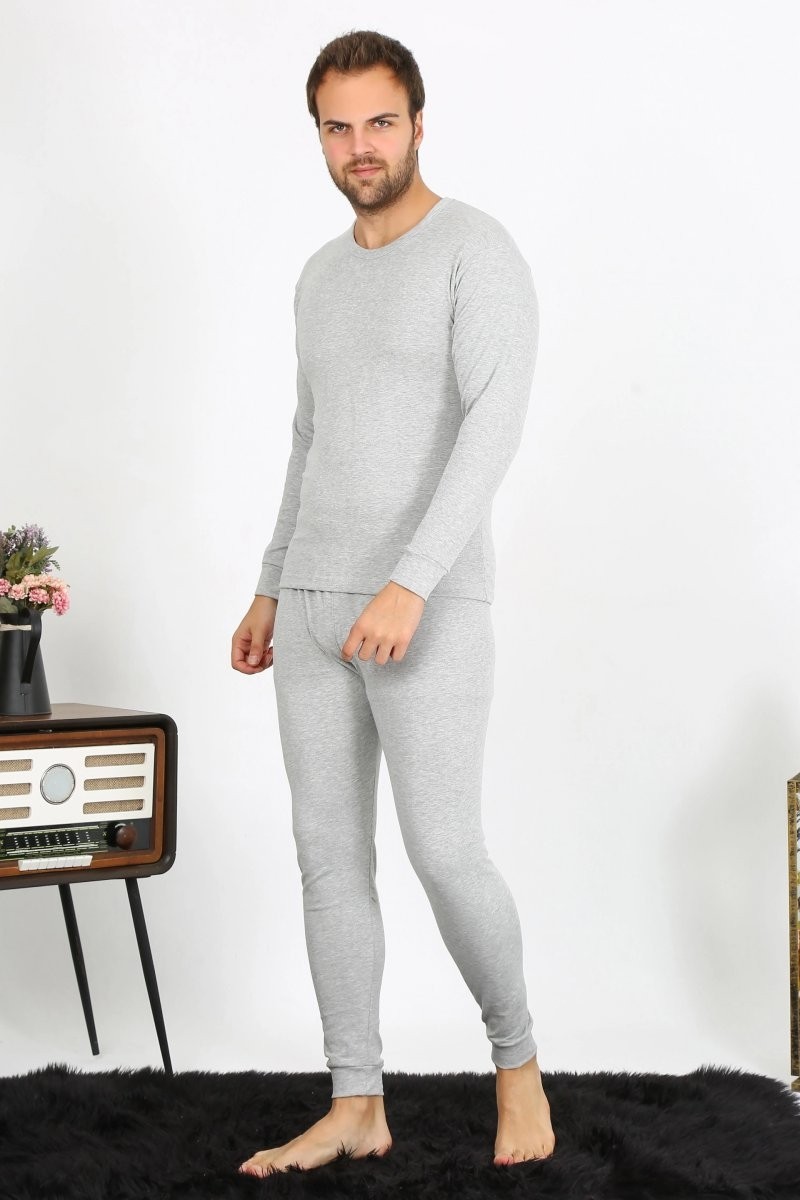Beruflic Erkek Pamuk Gri Içlik Takım Under Moda görsel 2