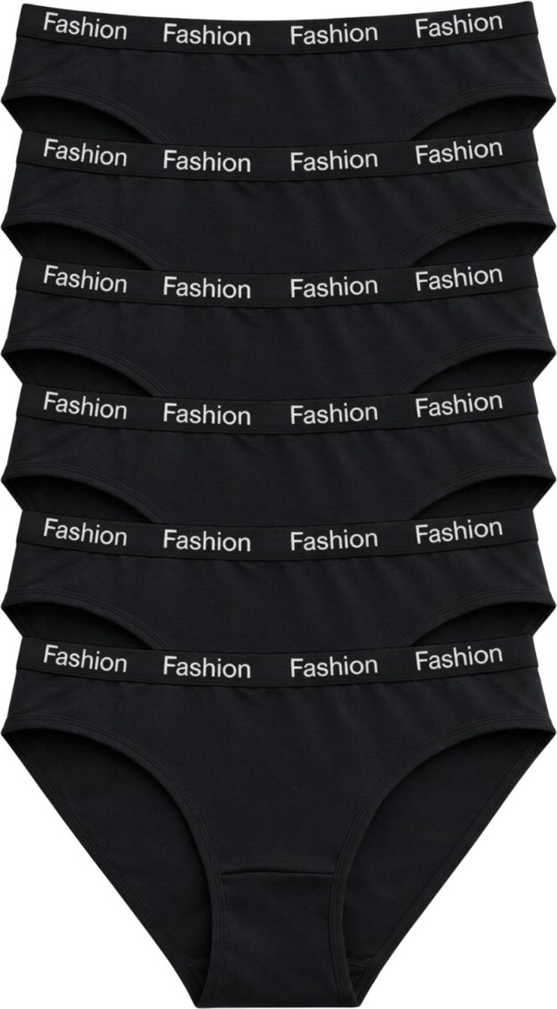 Exlove 6'lı Fashion Kadın Pamuklu Bikini Külot - Esnek Bel Günlük Rahat Iç Çamaşırı görsel 7