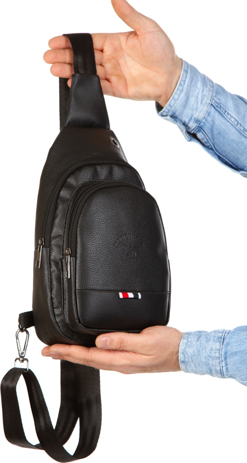 Sannora Bags Unisex Deri Çapraz Askılı Çanta Göğüs Çanta Çift Yönlü Omuz Çanta Kulaklık Çıkışlı Bodybag Günlük görsel 5