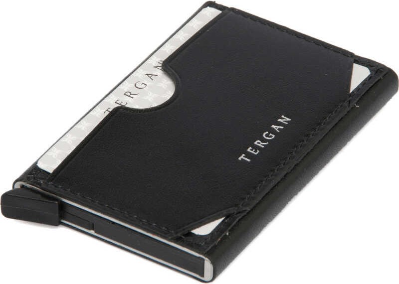 Tergan Siyah Hakiki Deri Unisex Kartlık Özellikli Günlük Kullanım İçin Şık Tasarım S1KK00000260-B06 görsel 4