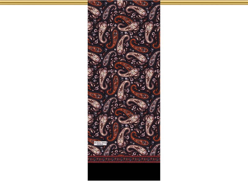 Bursa İpek Erkekler İçin Taba Renkli Ipek Kaşkol Özgün Deseniyle 25x160 cm Kullanım Kolaylığı Sunar görsel 2