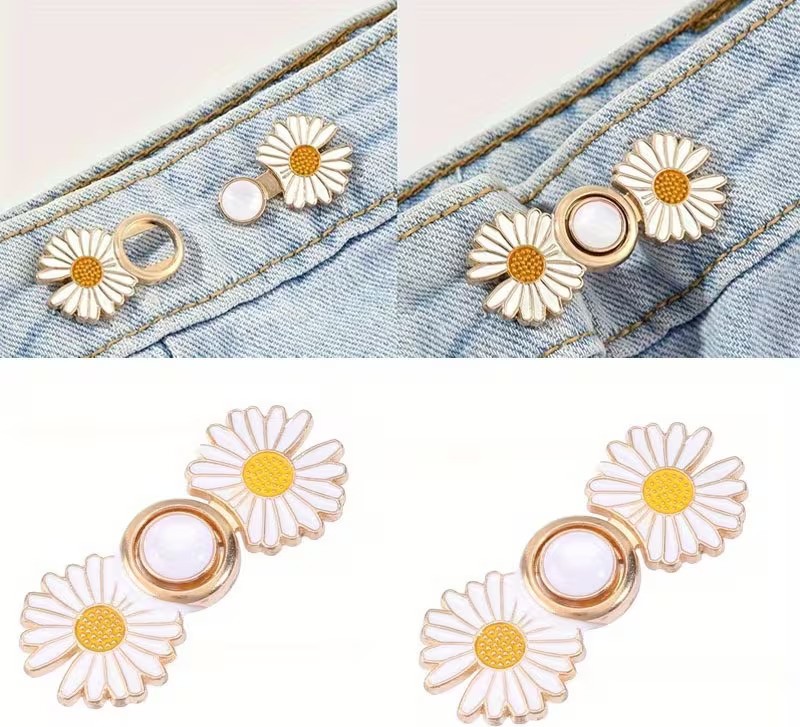 Gucso Papatya Model Pantolon Beli Daraltma Aparatı, Kemer, Broş, Papatya Pantolon Beli Daraltma Çıtçıtı görsel 8