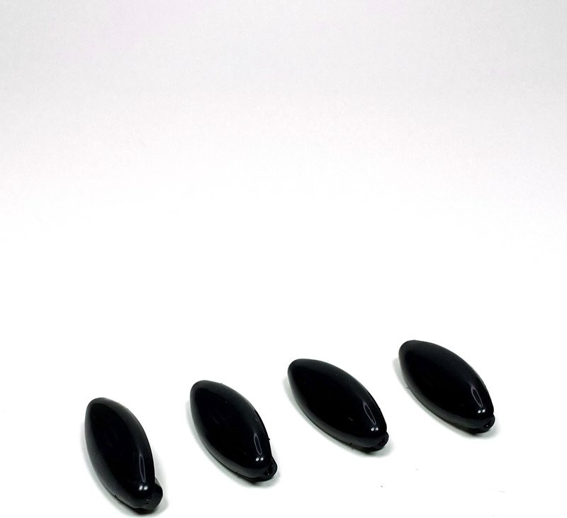Uravas Store 4 Adet Plastik Çengelli Eşarp ve Şal Iğnesi Siyah 4 cm