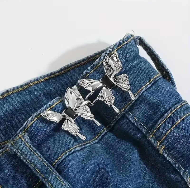 Gucso Kelebek Model Pantolon Beli Daraltma Aparatı, Kemer, Broş, Kelebekli Pantolon Beli Daraltma Çıtçıtı
