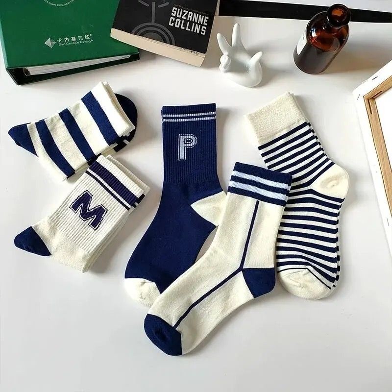 Çorap Kurdu 5’li Ekonomik Paket Karışık Desenli Unısex Tenis Çorap Set
