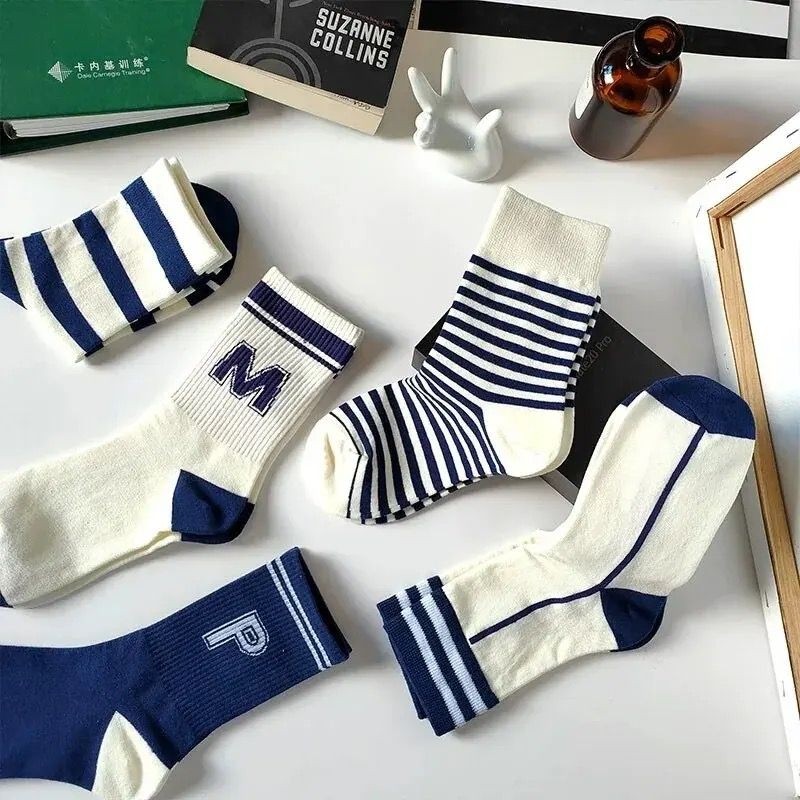 Çorap Kurdu 5’li Ekonomik Paket Karışık Desenli Unısex Tenis Çorap Set görsel 2