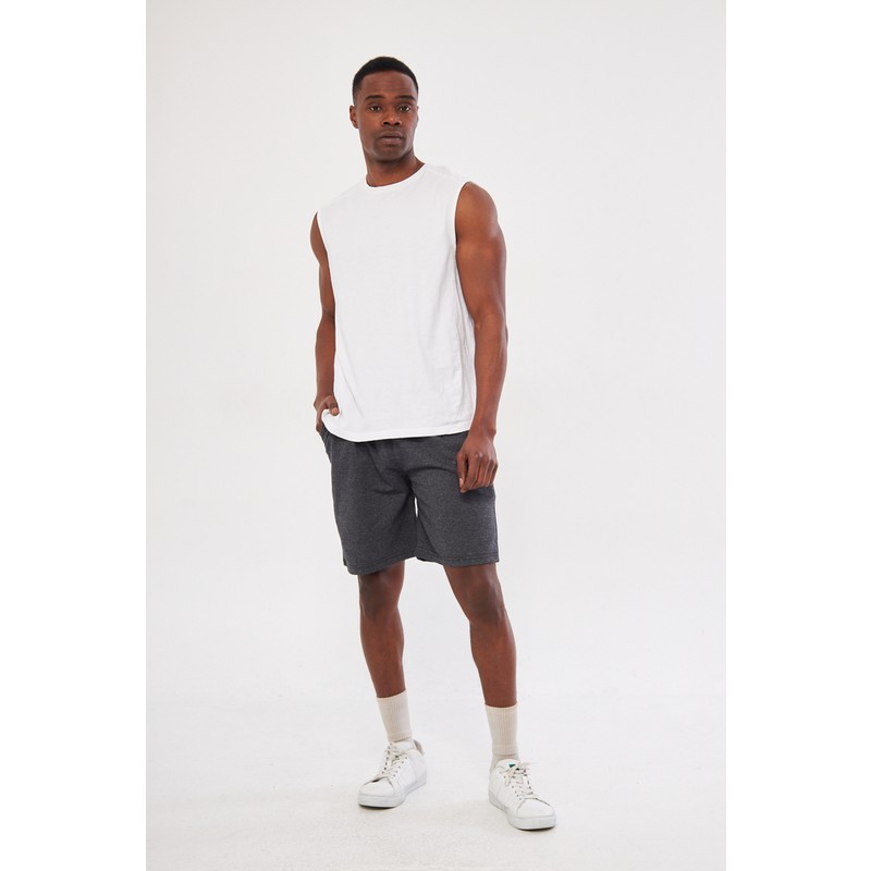 Pandy Unisex Basic Şort 4 Renk Düz Tasarım Rahat Kesim Yazlık Günlük Kullanım görsel 4