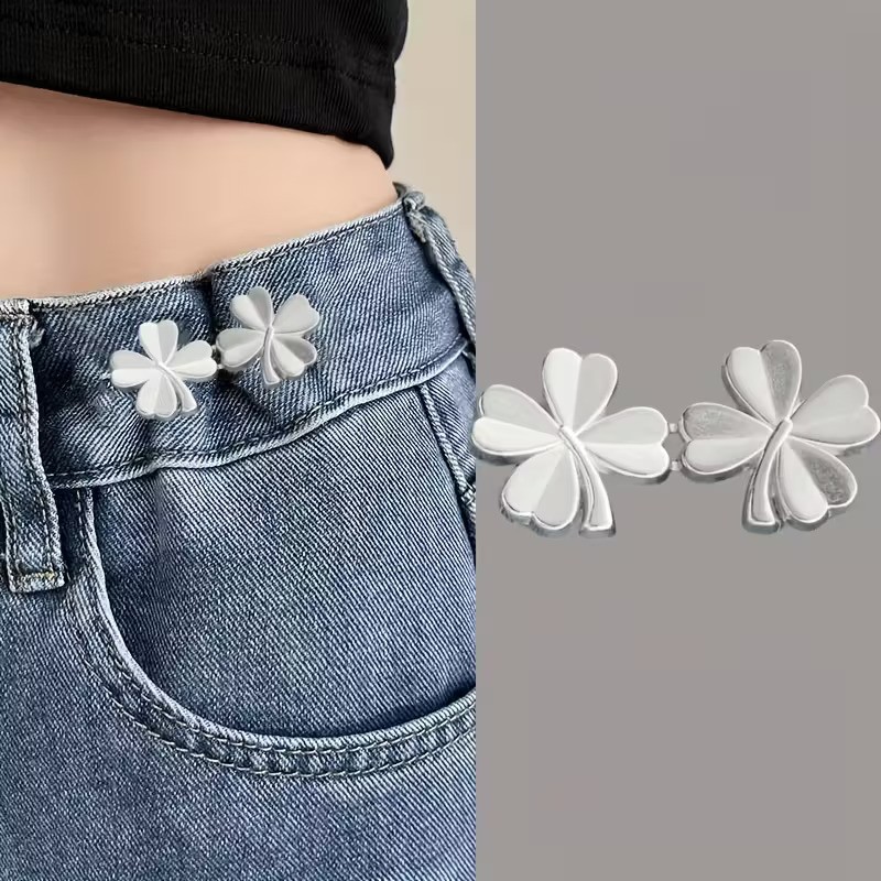 Gucso Yonca Model Gold, Gümüş Renk Pantolon Beli Daraltma Aparatı, Pantolon Beli Daraltma Aparatı, Broş, Yonca Kemer, Kemer görsel 7