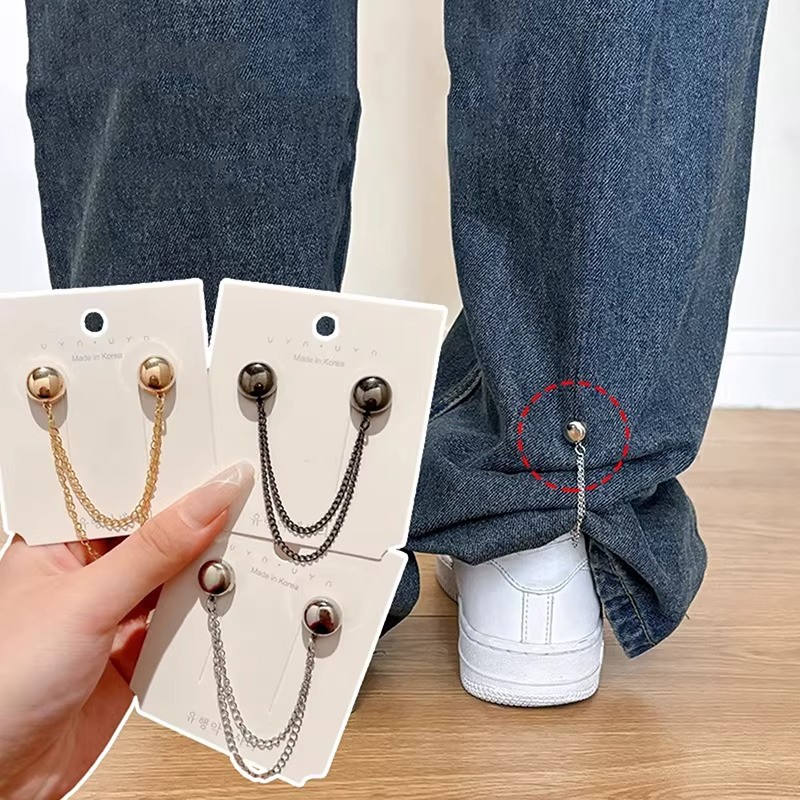 Gucso 2'li Mıknatıslı Pantolon Paça Kısaltma Klipsi, Etek, Tişört, Pantolon Boy Kısaltma, Beden Daraltma görsel 6