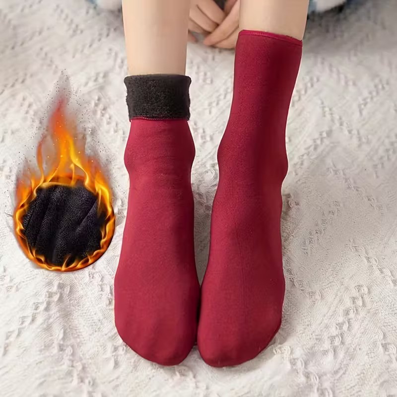Mistirik Winley Model Soket Çorap Içi Pelüşlü Sıcak Tutan Bilek Çorap görsel 2
