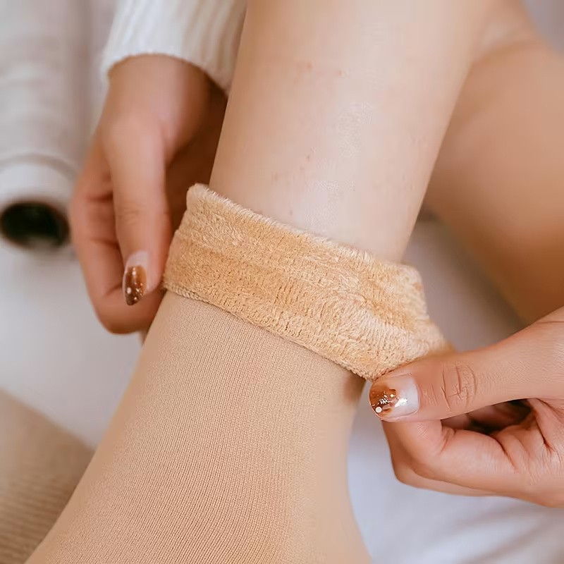 Mistirik Winley Model Soket Çorap Içi Pelüşlü Sıcak Tutan Bilek Çorap görsel 6