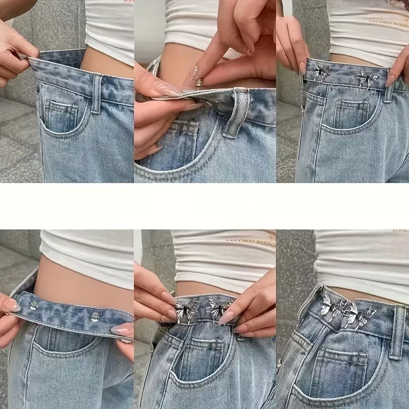 Gucso Kelebek Model Pantolon Beli Daraltma Aparatı, Kemer, Broş, Kelebekli Pantolon Beli Daraltma Çıtçıtı görsel 5