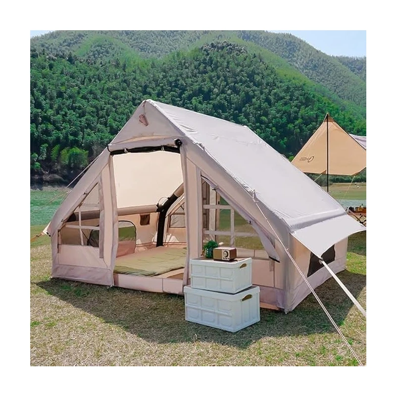 Munico Şişme Kamp Çadırı 4-6 Kişilik 300×210×190 cm Kamp Deprem Konforlu Şişme Çadır 4 Mevsim Kaliteli