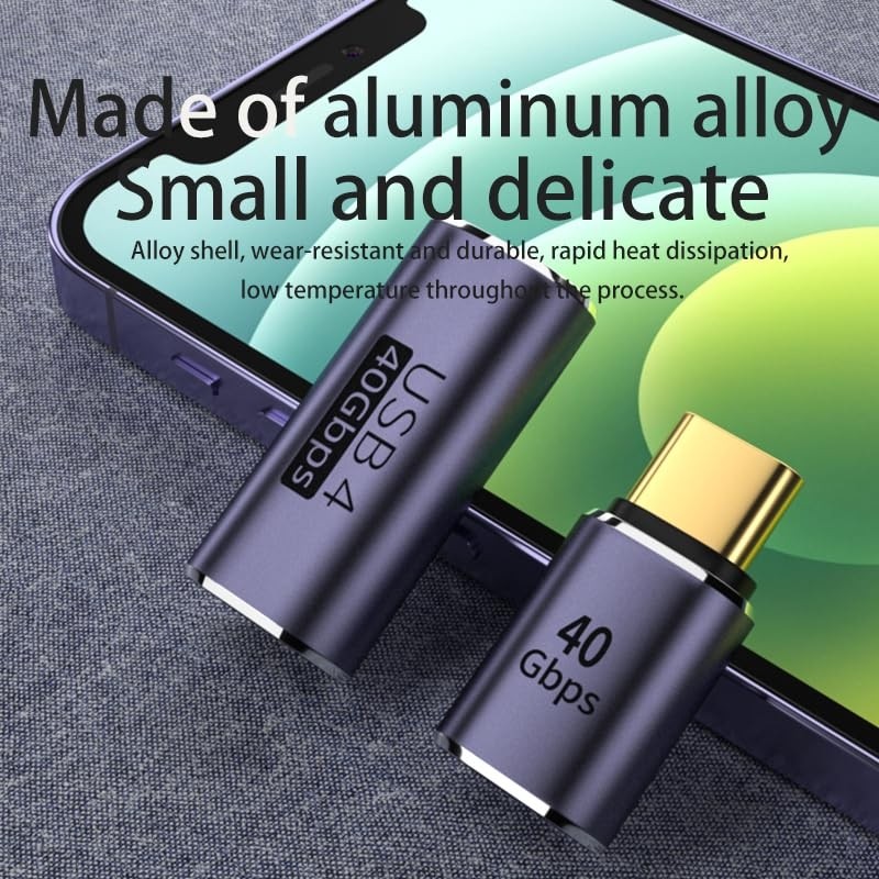 Die Grup Livx Usb4 40GBPS L Tip Type-C Adaptör, 8k 60Hz 240W Pd, Erkek Dişi Usb-C Dirsek Dönüştürücü, Thunderbolt 4 Uyumlu Otgc görsel 4