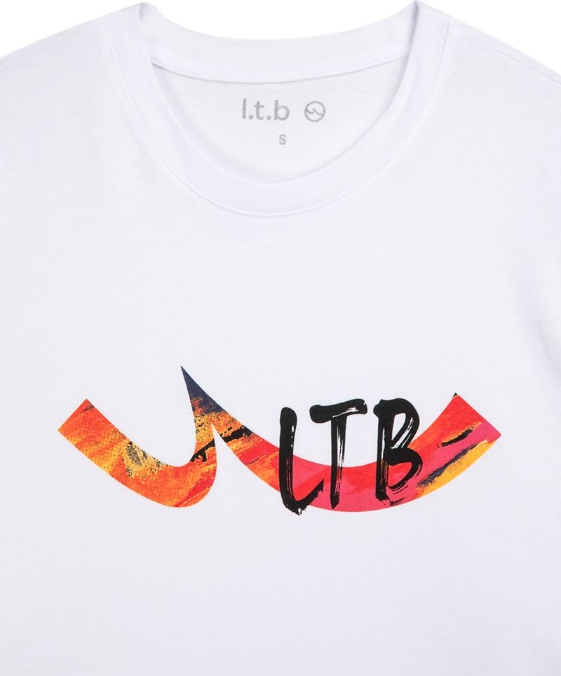 LTB Logo Baskılı Relaxed Beyaz T-Shırt görsel 3