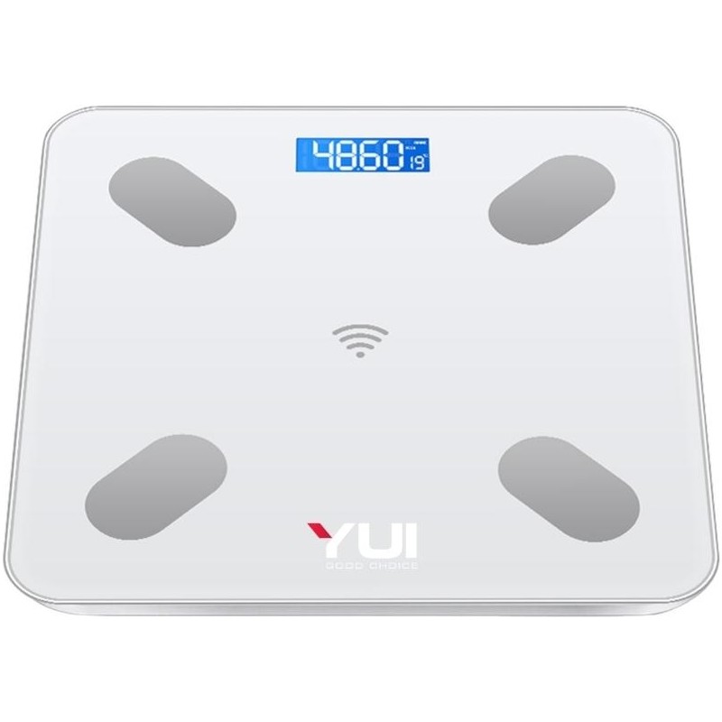Yui TZC-001 Yağ Ölçer Çok Fonksiyonlu Akıllı Bluetooth Şarjlı Tartı - Beyaz
