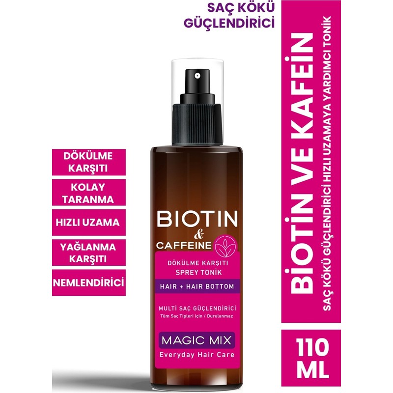Procsin Magic Mix Saç Toniği Biotin ve Kafein Desteğiyle 110 ml Tüm Saç Tipleri İçin