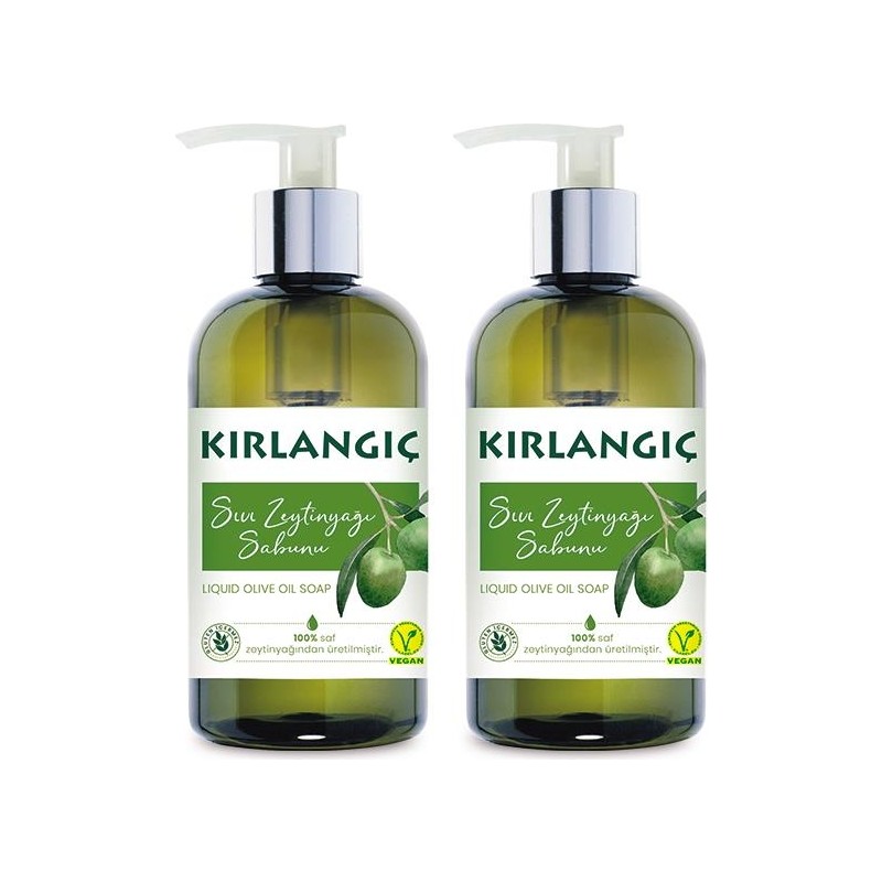 Kırlangıç KIRLANGIÇ 400 ML ZEYTİNYAĞLI VEGAN SIVI SABUN * 2 ADET