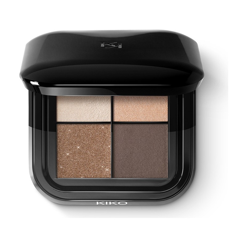 Kiko Milano 01 Warm Natural Tones Göz Farı Paleti - 4 Renkli Toz Formda Parlak Seçenekler