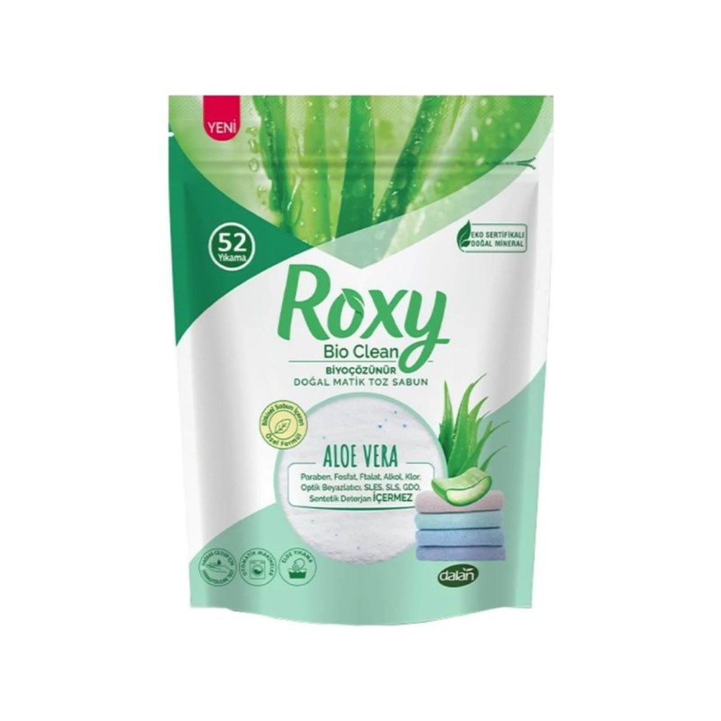 Dalan Roxy Bio Matik Clean Toz Sabun Aloe Vera 1600 gr