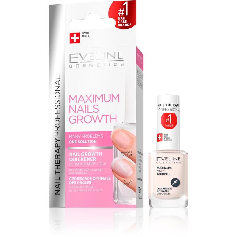 EVELİNE Eveline Cosmetics Ultra Keratin+ İpek Proteinli Tırnak Güçlendirici ve Uzatıcı Bakım Serumu 12 ml – Sağlıklı ve Dayanıklı Tırnaklar İçin