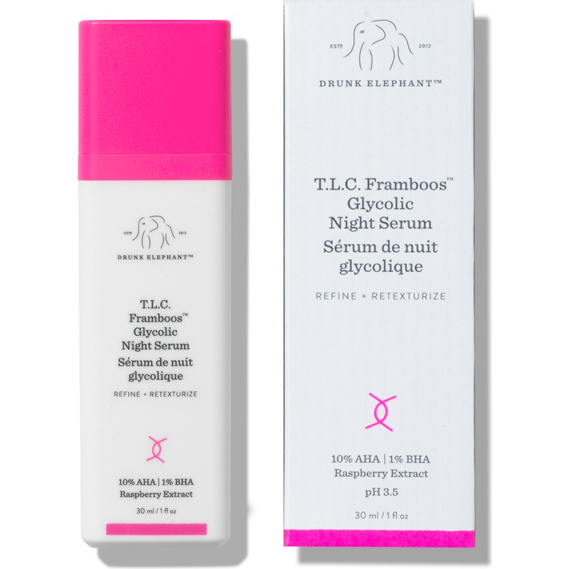 Drunk Elephant T.L.C. Framboos Glycolic Night Serum- Glikolik Asitli Gece Serumu 30 Ml