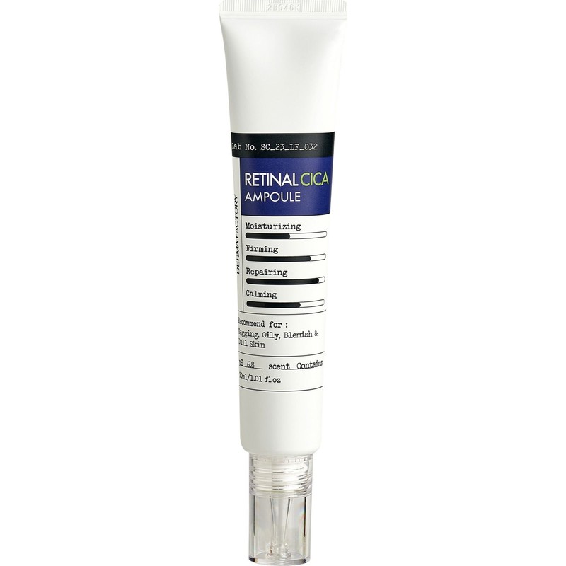 Derma Factory Retinal ve Centella İçeren 30 ml Ampul Yatıştırıcı Etki ile Tüm Cilt Tipleri İçin Serum