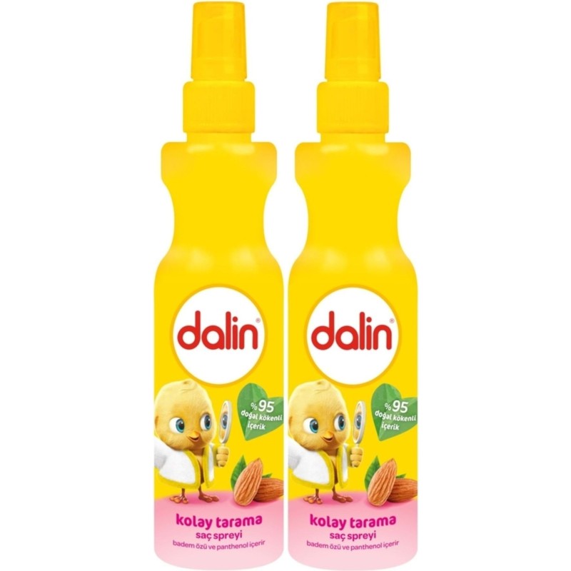 Dalin Kolay Saç Tarama Spreyi 200ML Badem Özlü (2 Set)