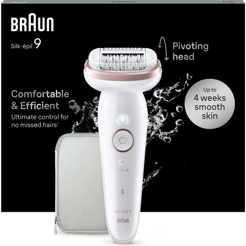 Braun Silk-Épil 9 9-000 Kablosuz Epilatör – Islak ve Kuru Kullanıma Uygun, Hassas ve Etkili Tüy Alma