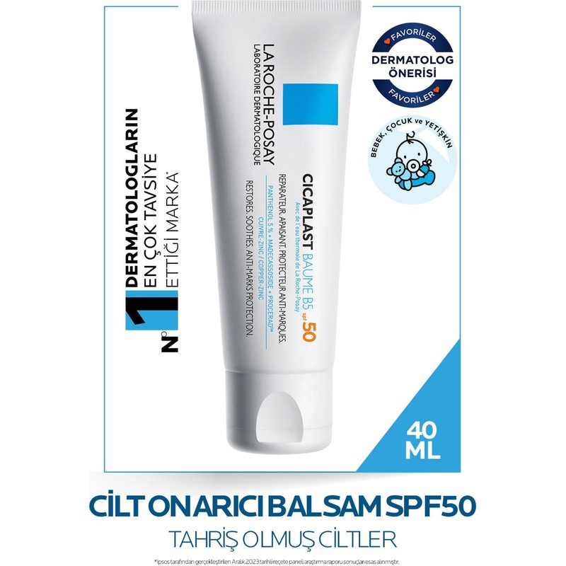 La Roche-Posay La Roche Posay Cicaplast Baume B5 SPF50+ Arındırıcı Etkili 40 ml Tüm Cilt Tipleri İçin