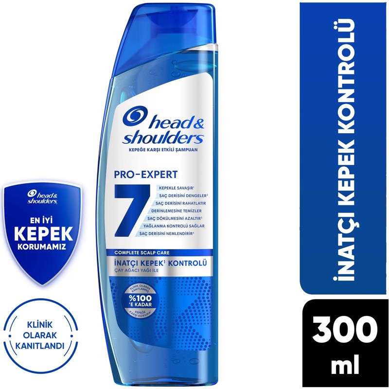 Head&Shoulders Head & Shoulders Kepek Karşıtı Etkili Pro-Expert 7 Kalıcı Kepek Kontrolü 300ml Şampuan
