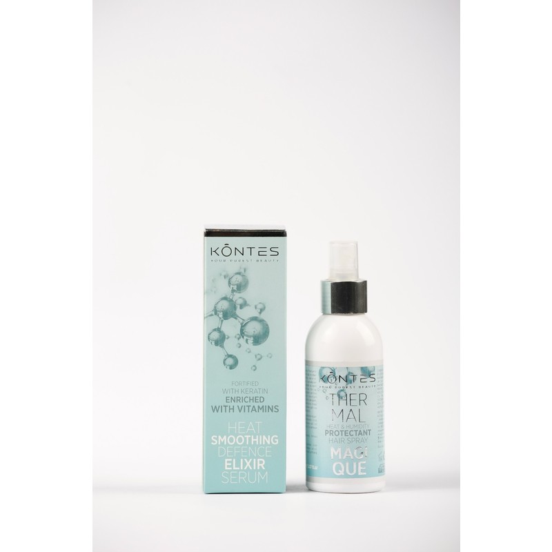 Kontes Hair Thermal Magique Isı ve Nem Koruyucu Sprey 150 ml Pürüzsüzleştirici Etki ile Kuru Saçlar İçin