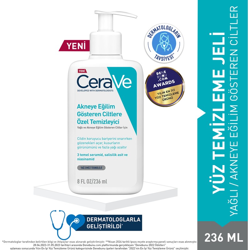 CeraVe Akneye Eğilimli Ciltlere Özel Temizleyici 236 ml K35600