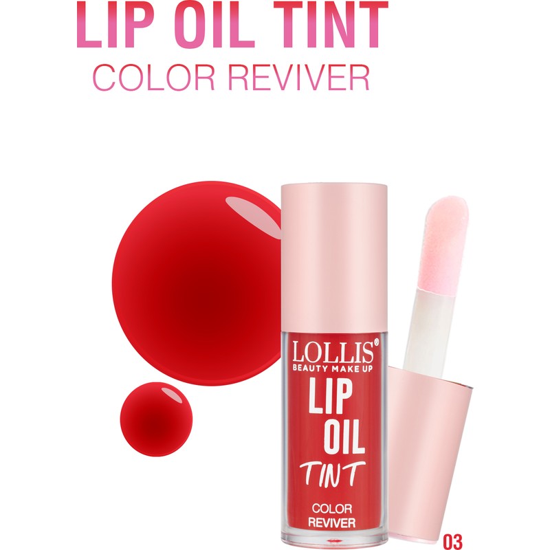 Lollis Lip Oil Tint / Renkli Parlatıcı Dudak Yağı