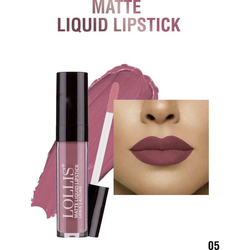 Lollis Mat Likit Ruj 05 / Matte liquid Lipstick 05