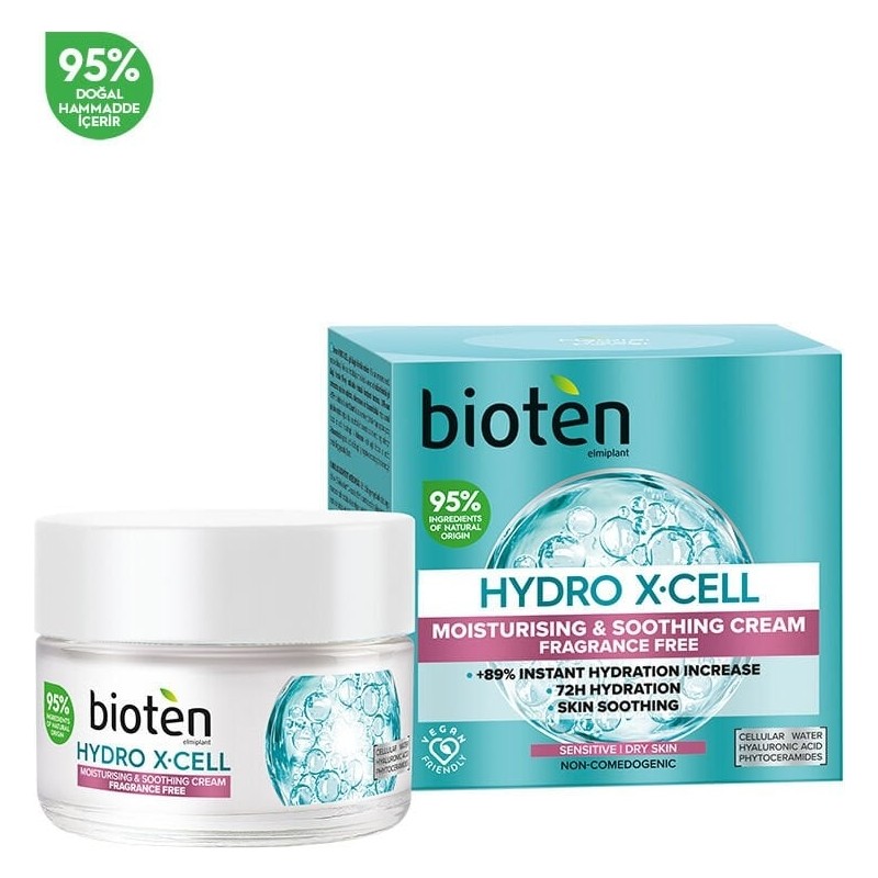 Bioten Hydro X-Cell Nemlendirici Yüz Kremi Kuru/Hassas 50ml