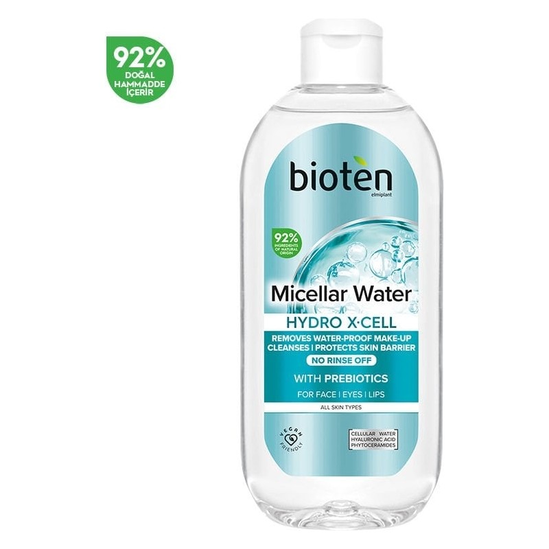 Bioten Hydro X-Cell Micellar Makyaj Temizleme Suyu 400ml Tüm Cilt Tipleri İçin Temizleyici Hyaluronik Asit